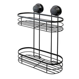 Argos Home Suction Cup Wire 2 Tier Shower Caddy – Black
