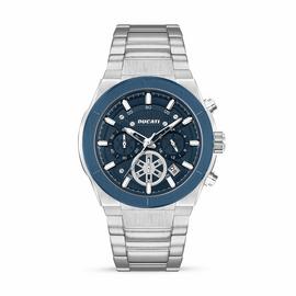 Ducati Supermotos Blue Dial Stainless Steel Bracelet Watch