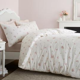 Bianca Cotton 200 TC Vintage Rosebud Bedding Set - Double