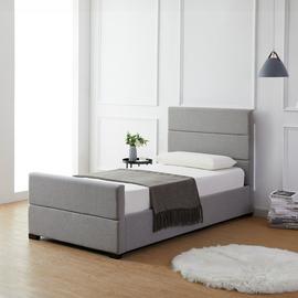 Argos Home Costa Fabric Single Ottoman Bed Frame - Grey