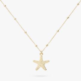 Revere 9ct Gold Plated Silver Starfish Pendant Necklace