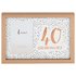 Hotchpotch Luxe 40th Birthday Rose Gold Frame