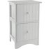HOME Tongue and Groove 2 Drawer Storage Unit - White