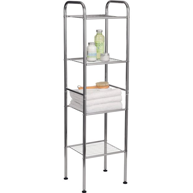 Buy HOME 4 Tier Wire Shelf Unit at Argos.co.uk Your Online Shop for Bathroom shelves and