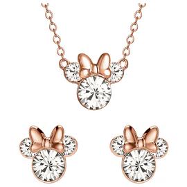 Disney Minnie Mouse Necklace and Stud Earrings Set
