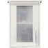 Hygena Insert Frosted Bathroom Wall Cabinet - White