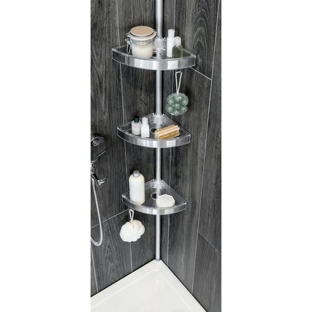 Buy Argos Home Floor To Ceiling Aluminium Shower Organiser Pole Shower Storage Argos