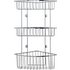HOME 3 Tier Wall Mounted Chrome Shower Caddy