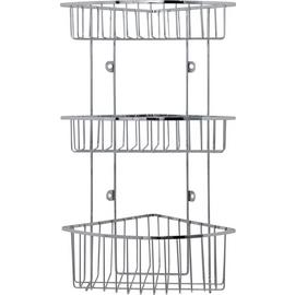 Argos Home 3 Tier Wall Mounted Chrome Shower Caddy