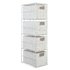 HOME Slimline 4 Drawer Storage Tower - White
