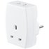 Masterplug USB and UK to European Travel Adaptor