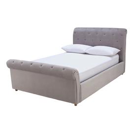 Argos Home Cranford Kingsize Ottoman Bed Frame - Silver
