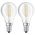 Osram 60W Filament LED Classic ES Bulb - Twin Pack