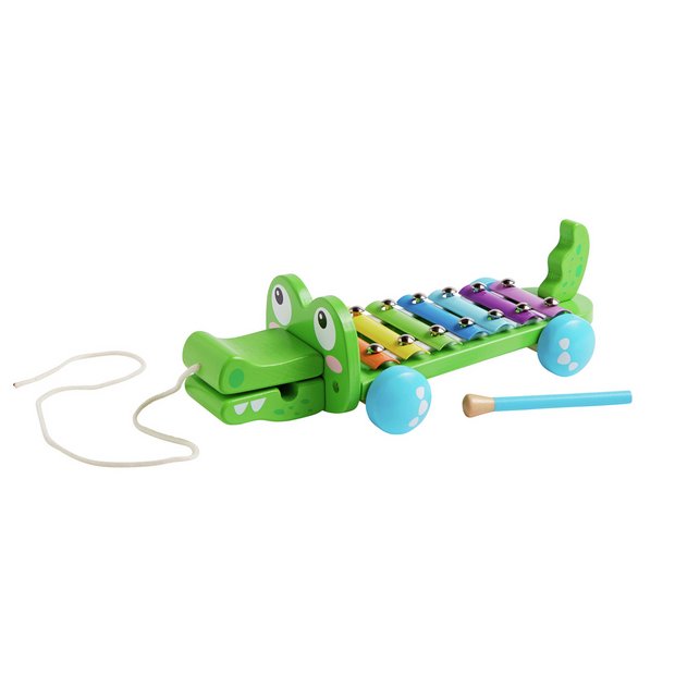 Wooden push along store toy argos