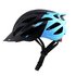 Cross Adults Bike HelmetBlack with Blue Ac
