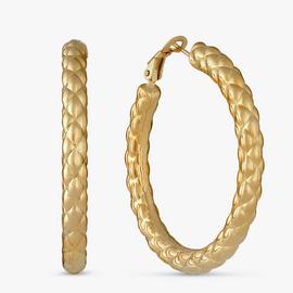 Revere 9ct Gold Plated Sterling Silver Hoop Earrings