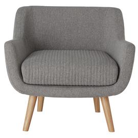 Habitat Nellie Fabric Accent Chair - Grey