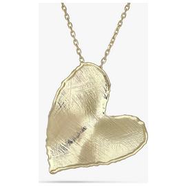 Revere 9ct Gold Plated Organic Shaped Heart Necklace