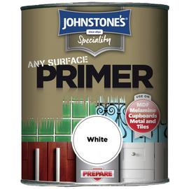 Johnstone's Any Surface Primer Matt Paint 750ml - White