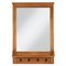 Argos Home Wall Mirror with Hooks - Wood