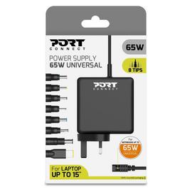 Port Connect Universal 65W Laptop Power Supply