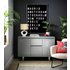 Argos Home Sleigh 3 Door 1 Drawer Sideboard - Grey Gloss