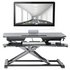 Proper AV Sit-Stand 2 Tier Workstation - Black