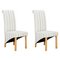Argos Home Pair of Scrollback Deep Skirted Chairs - Stripe