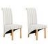 Argos Home Pair of Scrollback Deep Skirted Chairs - Stripe