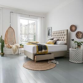 Silentnight Sassaria Kingsize Sand Divan Bed Base