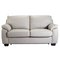 Argos Home Logan 2 Seater Leather Mix Sofa Bed - Grey