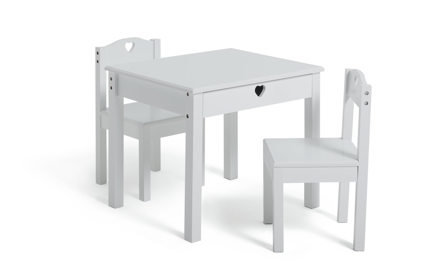 childrens white table and chairs