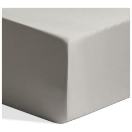 Habitat Egyptian Cotton 400TC Grey Fitted Sheet