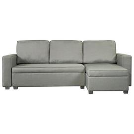 Argos Home Eddie Reversible Chaise Fabric Sofa Bed -Charcoal