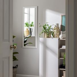 Argos Home Framed Wall Mirror - White