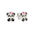 Revere Sterling Silver Panda Stud Earrings