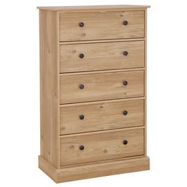 Argos Home Kensington 5 Drawer Chest - Oak Effect