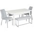 Hygena Lyssa Extendable Table with 2 Benches & 2 Chairs