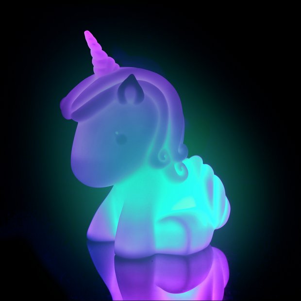 Buy Pretty Pink Large Colour Changing Unicorn Light Kids Lighting Argos