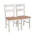 Argos Home Chicago Pair of Dining Chairs - Two Tone