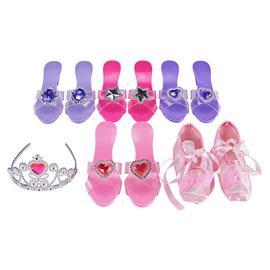 Chad Valley Glamour Shoes - 5 Pack with Tiara