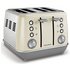 Morphy Richards 240107 Evoke 4 Slice Toaster - Cream