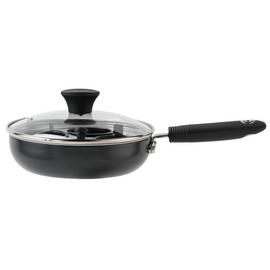 Argos Home 20cm Black Aluminium Egg Poacher