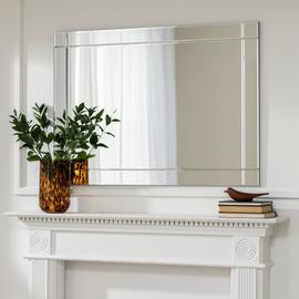 Habitat Rectangular Bevelled Wall Mirror - 105x74cm