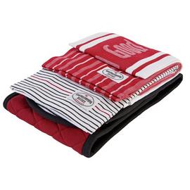 Good Housekeeping Oven Glove and Tea Towel Set - Black