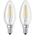 Osram 4W Filament LED Candle SES BulbsTwin Pack