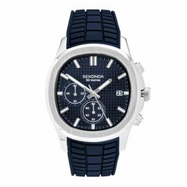 Sekonda Men's Octaire Navy Silicone Strap Watch