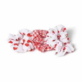 Flitzy Fruit Print Scrunchies - Pack of 3