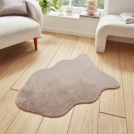 Think Rugs Supersoft Faux Fur Single Pelt Rug - 58x90cm