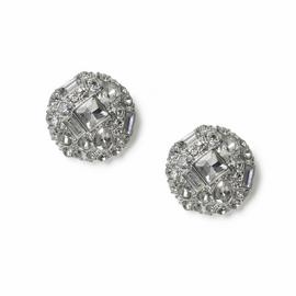 Freedom Crystal Stone Circle Stud Earrings